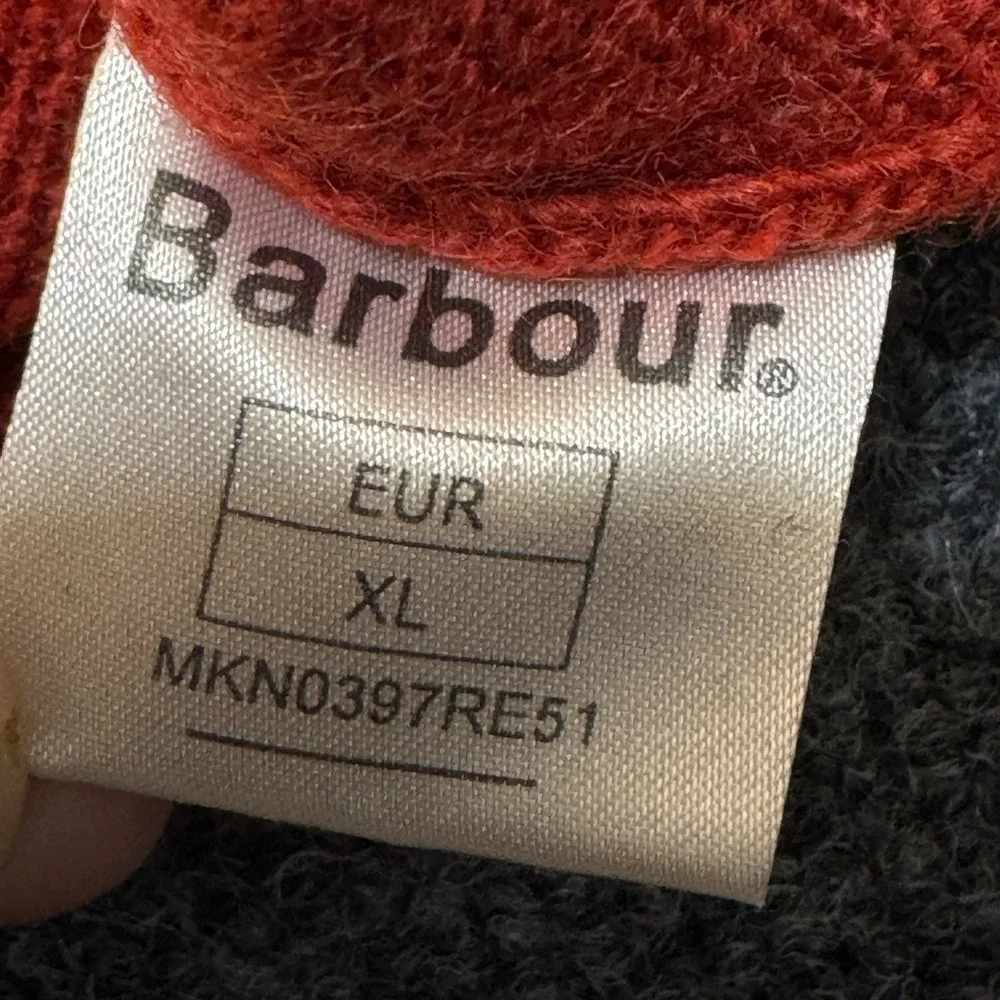 Barbour To Ki To Sweater Mens XL Red Wool Blend Limited Edition MKN0397RE51 Rare